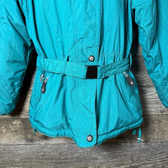 Obermeyer Ski Jacket Green 80s Retro Size 10 Vintage - Picture 3 of 13